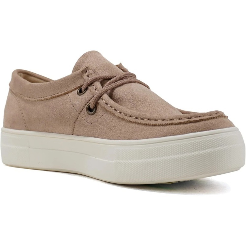 Women's Moc Toe Slip-On Loafer Sneakers Taupe Casual Size 7.5